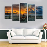 Cascade,Sunset,Canvas,Painting,Picture,Decoration,Without,Frame,Including,Insta