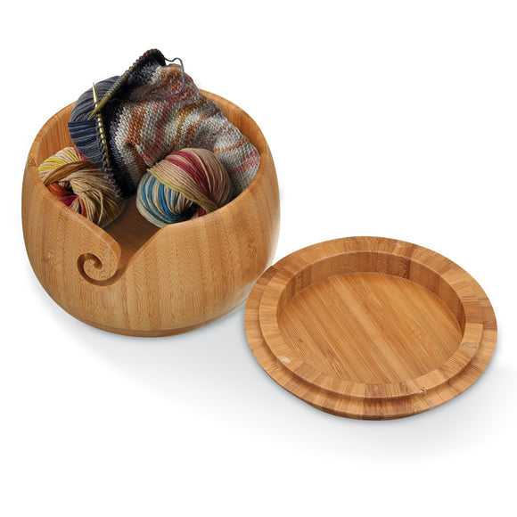 Wooden,Bamboo,Holder,Cover,Skeins,Knitting,Crochet,Decorations