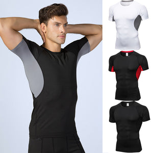 YUERLIAN,Men's,Compression,Athletic,Running,Training,Apparel,Running,Shirt,building,Sport