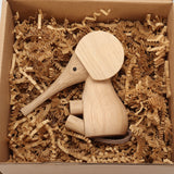Adjustable,Handicraft,Elephant,Wooden,Animal,Smooth,Surface,Decorations