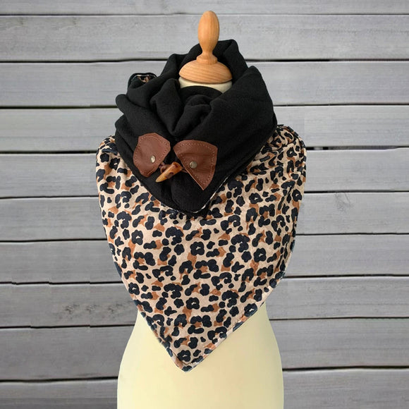 Women,Cotton,Thick,Winter,Outdoor,Casual,Leopard,Printing,Pattern,Scarf,Shawl