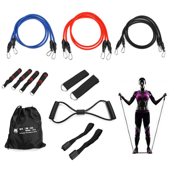 16PCS,Resistance,Bands,Fitness,Rubber,Tubes,Stretch,Training,Elastic