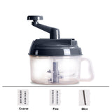 1500ml,Manual,Grinders,Vegetable,Cutter,Processor,Chopper,Container,Kitchen