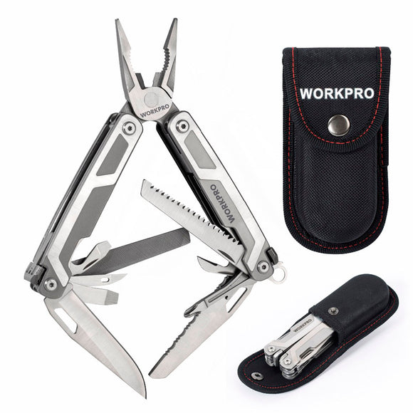 WORKPRO,Folding,Kitchen,Bottle,Opener,Sharp,Pocket,Multitool,Pliers,Blade,Knife,Screwdriver,Outdoor,Camping