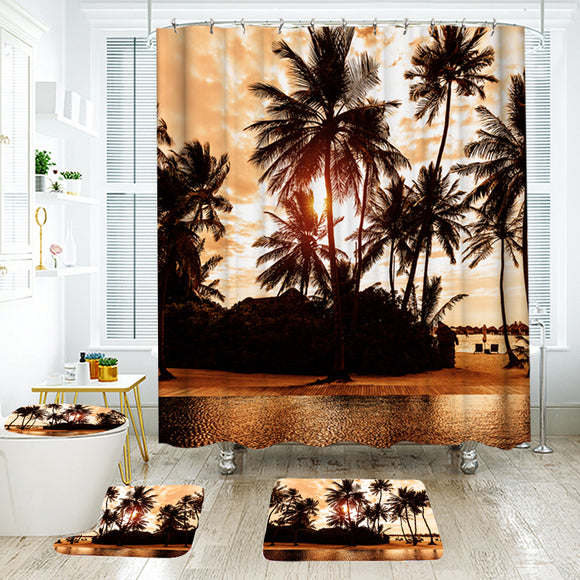 180*180cm,Tropical,Design,Bathroom,Shower,Curtain,Carpets,Bathroom