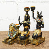 Resin,Egyptian,Figurine,Candle,Holder,Anubis,Vintage,Statue,Craft,Decorations