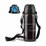 800ML,Sports,Stainless,Steel,Water,Bottle,Strap,Insulated,Thermal,Vacuum,Flask