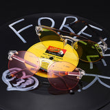 Women,Frameless,Sunglasses,Outdoor,Goggle