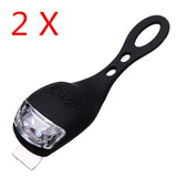 Black,Bicycle,Light,Waterproof,Silicone,Flashlight