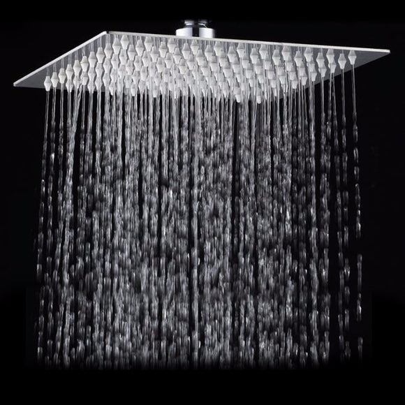 15x15cm,Square,Pressurized,Spray,Rainfall,Shower,Stainless,Steel