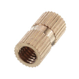 Suleve,M6BN1,140Pcs,Knurled,Brass,Round,Female,Thread,Knurled,Round,Insert,Embedment,Assortment