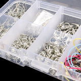 610Pcs,Handmade,Jewelry,Tools,Chains,Findings,Accessories,Silver