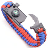 IPRee,Survival,Bracelet,Outdoor,Emergency,Paracord,Whistle,Compass