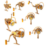 5.5:1,Spinning,Spool,Fishing,Aluminum,Freshwater,Right,Interchangeable
