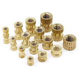 330Pcs,Female,Thread,Knurled,Brass,Threaded,Insert,Round