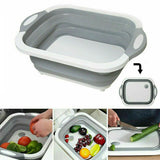 Folding,Cutting,Board,Drain,Basket,Vegetable,Basin