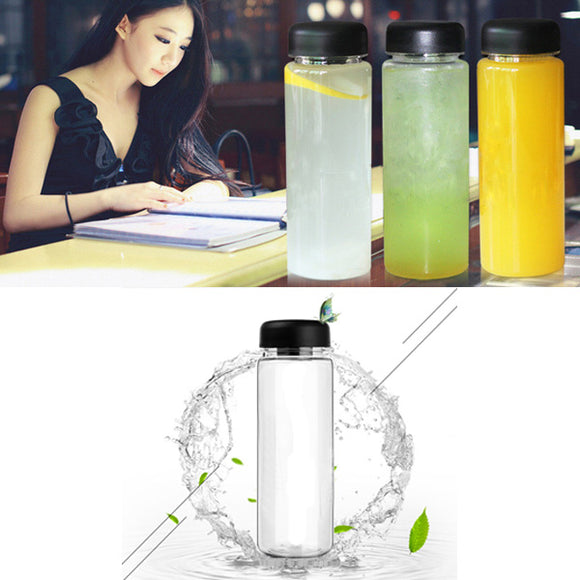 500ml,Portable,Clear,Water,Bottle,Sport,Bicycle,Plastic,Fruit,Lemon,Juice,Water