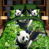 Panda,Single,Double,Quilt,Cover,Pillowcase,Bedding,Printed,Duvet,Cover