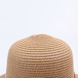 Women,Folding,Woven,Brimmed,Bucket,Outdoor,Bandage,Beach,Dress,Visor,Bowknot