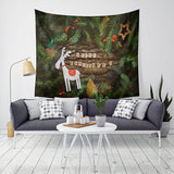 Loskii,Decoration,Christmas,Tapestry,Santa,Print,Hanging,Tapestry,Christmas,Decorations