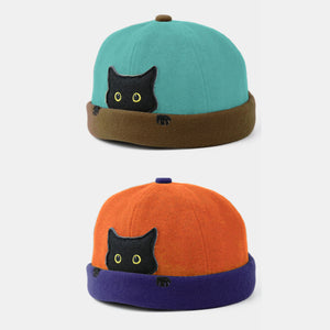 Banggood,Design,Cotton,Contrast,Color,Kitty,Pattern,Casual,Landlord,Skull,Beanie