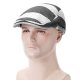 Women,Cotton,Stripe,Beret,Sunshade,Casual,Outdoors,Peaked,Forward