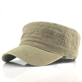Washed,Cotton,Outdoor,Sunscreen,Military,Peaked