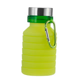 550ML,Silicone,Folding,Water,Bottle,Outdoor,Travel,Hiking,Running,Collapsible,Water,Bottle,Carabiner