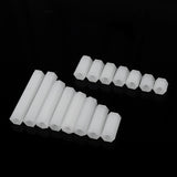 Suleve,M3NH14,140Pcs,Nylon,Standoff,White,Female,Female,Column,Spacer