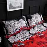 Leopard,Printed,Duvet,Cover,Pillow,Cases,Quilt,Bedding