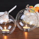Round,Glass,Hanging,Candle,Light,Globe,Holder,Candlestick,Party,Wedding,Decor