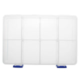 Grids,Transparent,Storage,Double,Latch,Compartments,Parts,Container,Assortment,Organizer