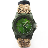 IPRee,Survival,Compasss,Bracelet,Watch,Emergency,Nylon,Paracord,Wristband