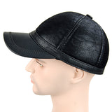 Unisex,Leather,Earflap,Muffs,Baseball,Adjustable,Fleece,Lining,Windproof,Outdoor