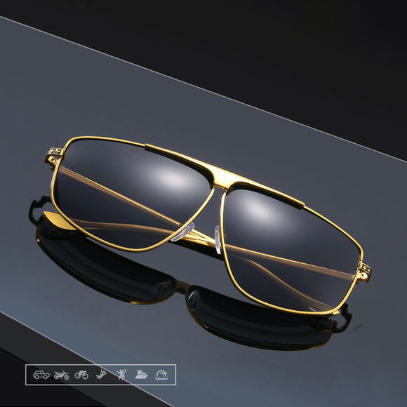 Trendy,Metal,Polarized,Sunglasses,Mirror,Rivet,Decorative,Goggles,Driving
