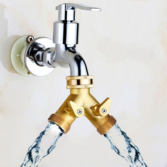 Standard,Brass,Garden,Irrigation,Splitter,Faucet,Manifold,Shape,Adapter,Connector