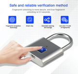 Security,keyless,Rechargeable,Fingerprint,Smart,Padlock,Quick,Unlock,Alloy,Metal,Developing