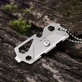 Multifunctional,Tools,Stainless,Steel,Allen,Wrench,Slotted,Screwdriver,Lanyard,Knife,Outdoor,Survival,Tools