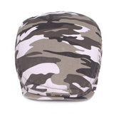 Washed,Cotton,Camouflage,Beret,Newsboy,Buckle,Adjustable,Outdoors,Sunshade,Forward