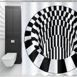 Effect,Geometric,Square,Bathroom,Shower,Curtain,180*180cm