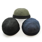 Retro,Solid,Brimless,Adjustable,Skullcap,Sailor