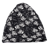 Skull,Pattern,Double,Layers,Headgear,Beanie,Dance,Scarf