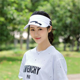 Womens,Stripe,Visor,Super,Absorbent,Breathable,Baseball,Tennis,Running