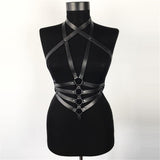 Adjustable,Women,Leather,Harness,Waist,Strap,Corset,Bustier,Nightclub,Queen,Essential