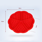 Heart,Shape,Silicone,Waffle,Mould,Baking