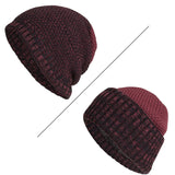 Womens,Coral,Fleece,Earmuffs,Knitted,Winter,Double,Layers,Slouch,Beanie