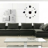 Honana,Creative,Acrylic,Mirror,Sticker,Quartz,Clocks,Watch,Large,Decor