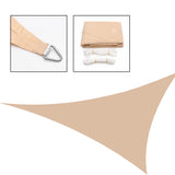 12x12x12ft,Beige,Triangle,Shade,Sails,Patio,Garden,Outdoor,Facility,Activities