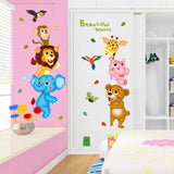 Creative,Animal,World,Stickers,Corridor,Kindergarten,Children's,Background,Decorative,Painting,Removable,Stickers
