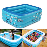 180cm,Thicken,Inflatable,Swimming,Rectangle,Children,Square,Bathing,Layer,Summer,Water